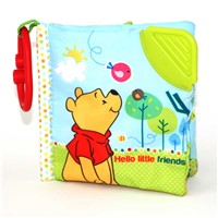 Disney Baby Winnie the Pooh Hello Little Friends On the Go Soft Teether Book, 5"