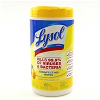 Lysol Disinfecting Wipes Value Pack, Lemon & Lime Blossom, 320 Wipes (4 Packs of 80 Wipes)